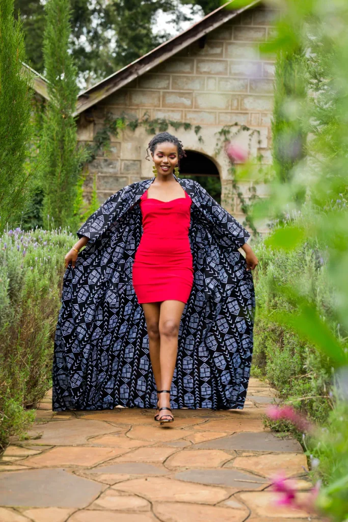 ankara kimono